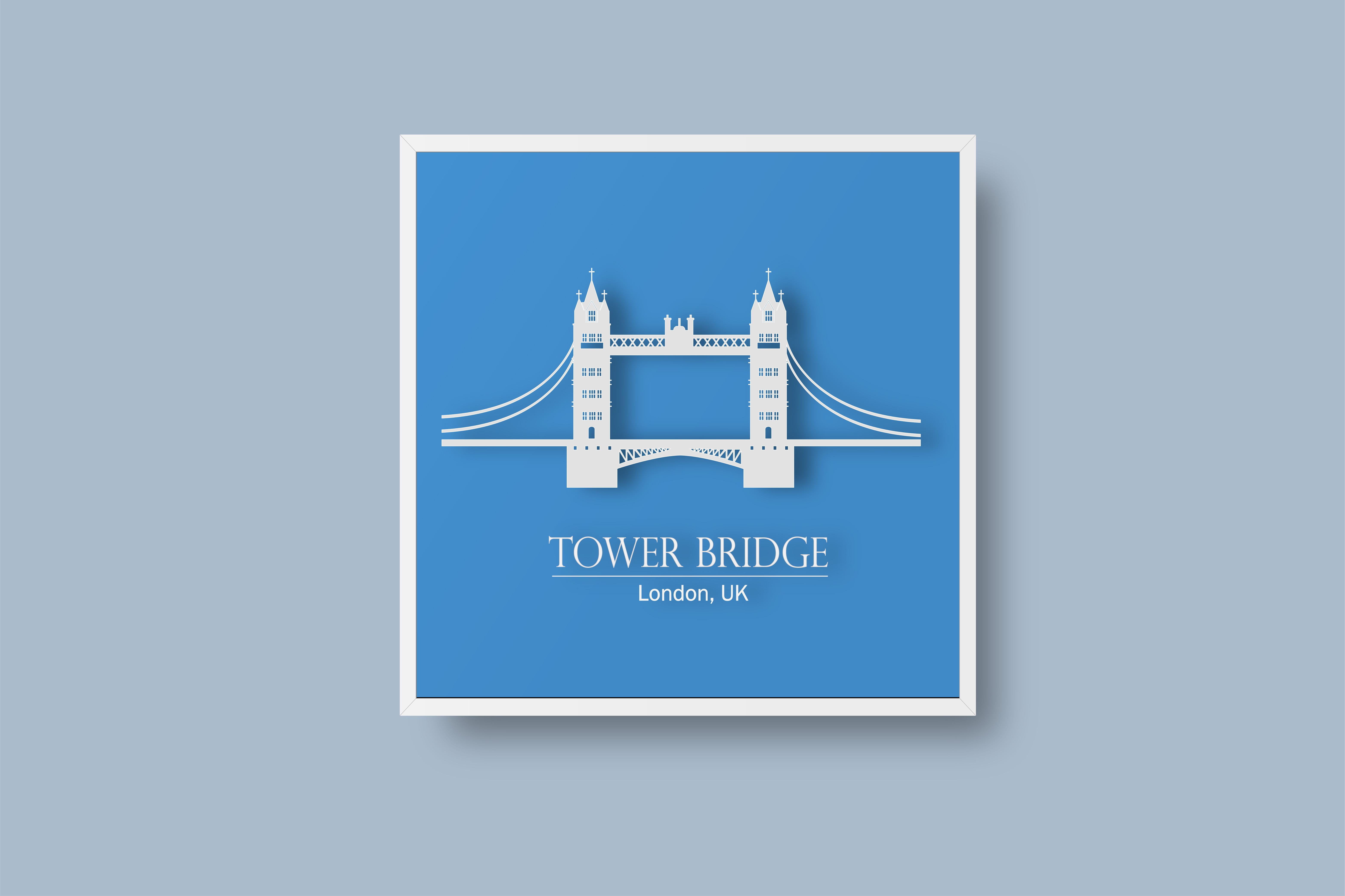 6251x4167 Tower Bridge London Paper Art Vector Graphic
