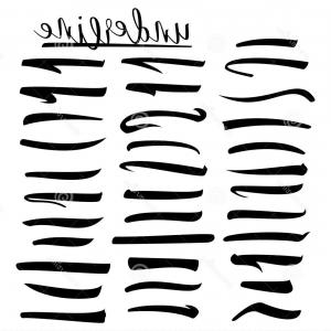 300x300 Underline Set Handmade Lines Vector Catchsplace