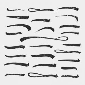 300x300 Hand Lettering Vector Underlines Set Gm Catchsplace