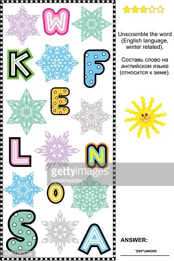 339x508 Word Game Spot The Letters, Unscramble The Word Premium Clipart