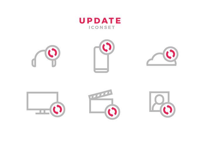 700x490 Update Icon Red Free Vector
