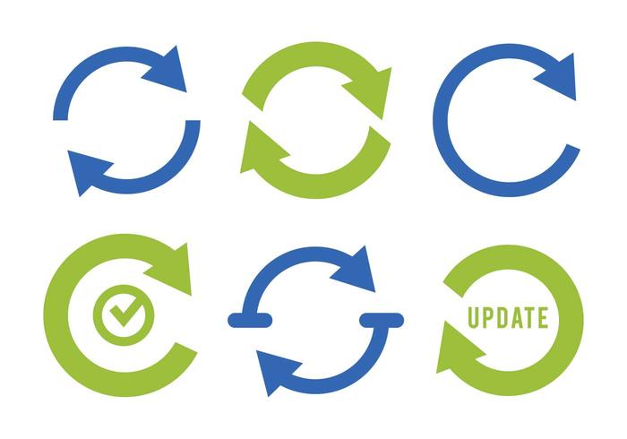700x490 Update Icon Vector Set