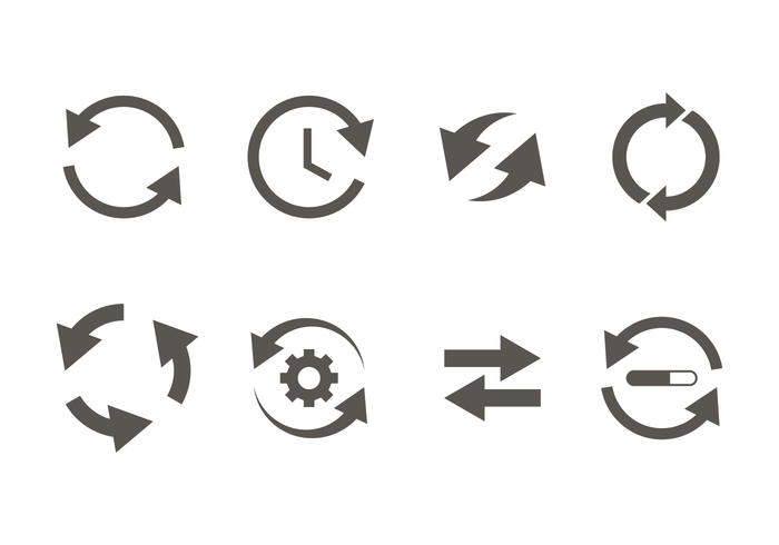 700x490 Glyph Update Icon Vector