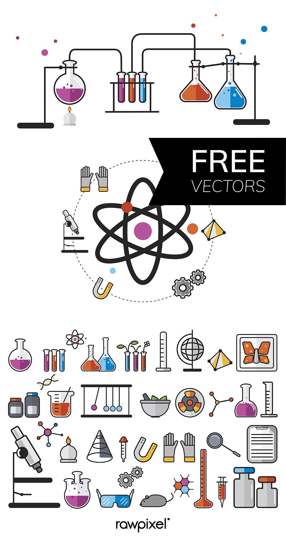 1000x1874 Download Free Vectors Of Chemistry Laboratory