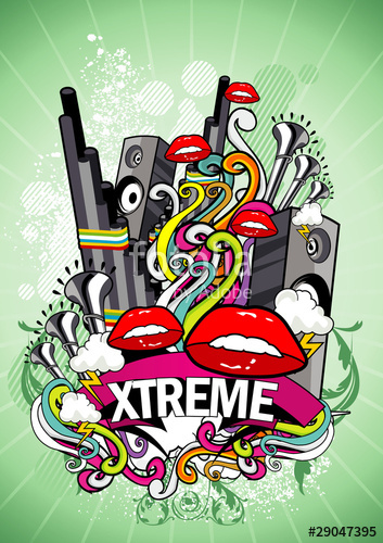 353x500 Vector Urbano Musical De Archivo Y Vectores Libres De