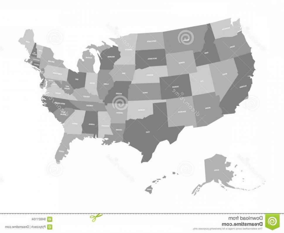 970x795 Us Map Geographical Maps The United States Map Vector Usa