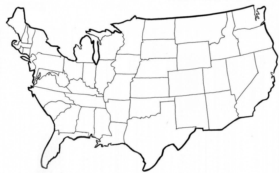 970x602 Us Map Outline Png Images