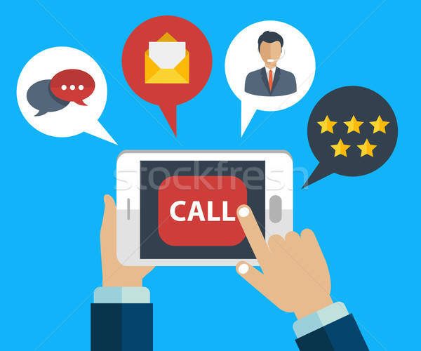 600x500 Business Customer Care Service Concept Icons Set Of Contact Us