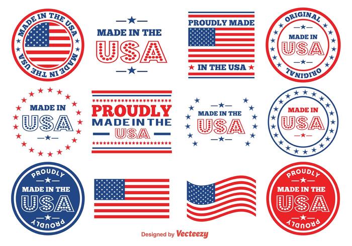 700x490 Made In The Usa Vector Stamps