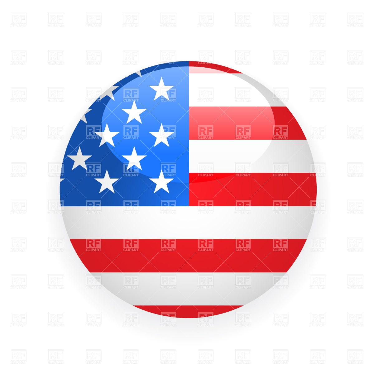 1200x1200 Usa Button Flag Vector Image Of Signs, Symbols, Maps Prague