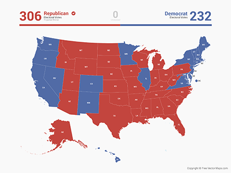 460x345 Vector Maps Of United States Of America Free Vector Maps