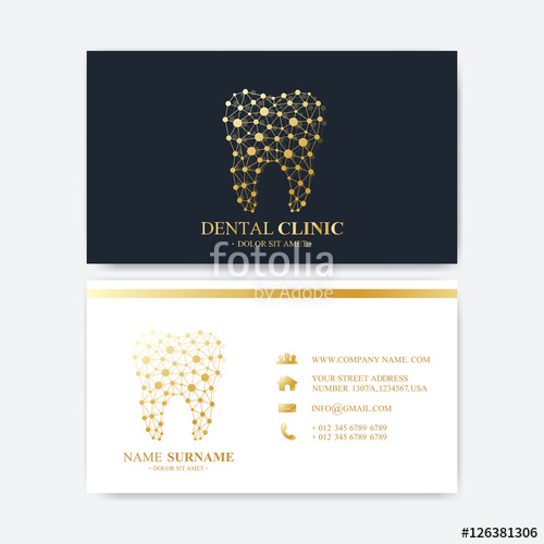 500x500 Premium Business Card Print Template Visiting Dental Clinic Card