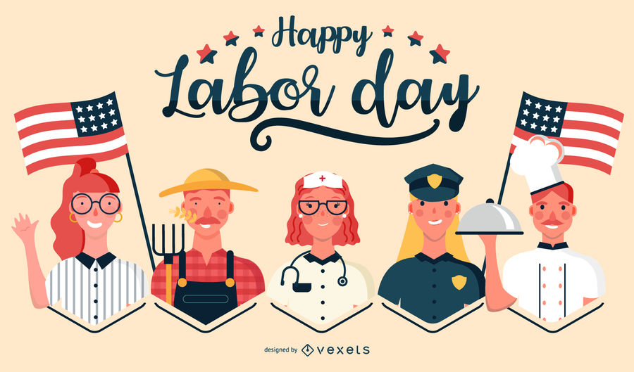 900x529 Happy Labor Day Jobs Illustration