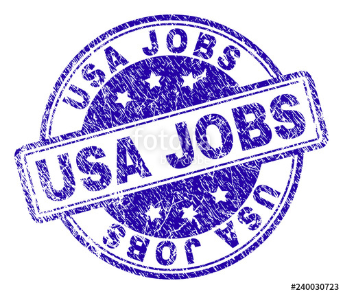 500x428 Usa Jobs Stamp Seal Imprint With Grunge Effect Designed