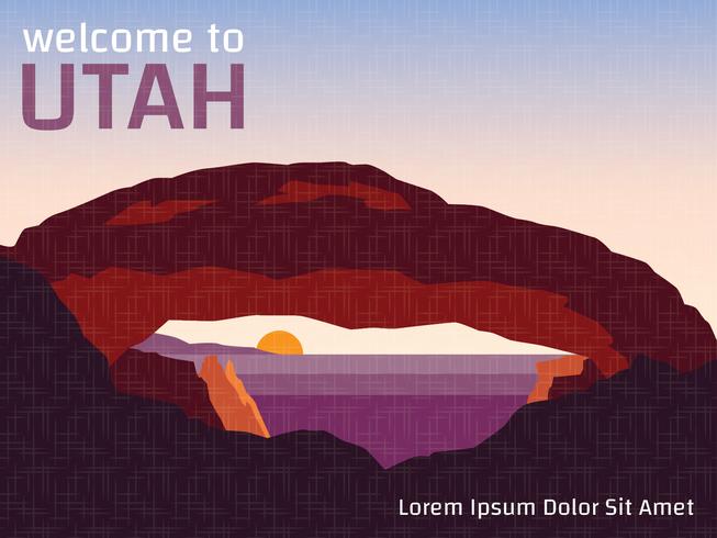 653x490 Utah National Park Vintage Poster
