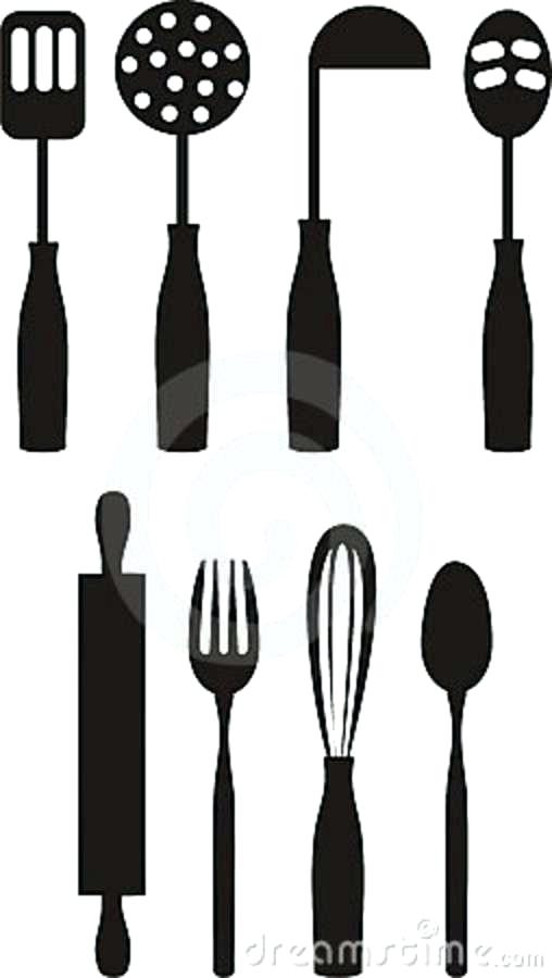 Kitchen Utensils Silhouette Vector Free Vector Illustration 508x900 Kitchen Utensils Silhouette Vector Free Vector Illustration