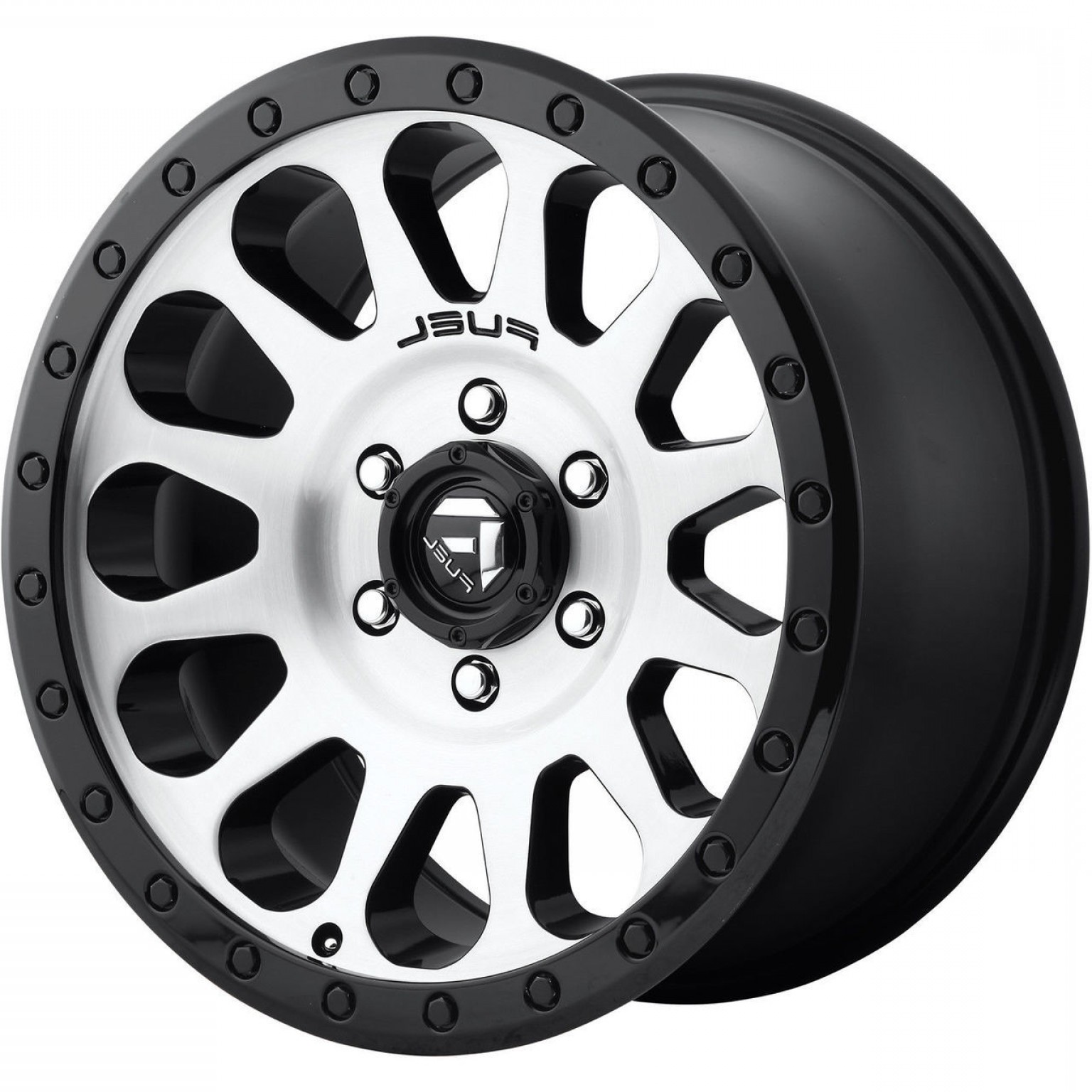 1536x1536 Fuel Utv Vector D Wheels Rims X X Black Brushed Spokes Mm Offset