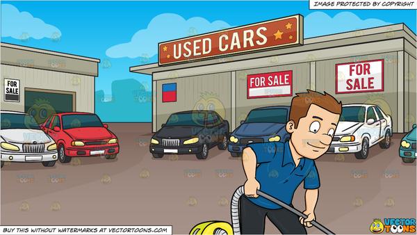 A Man Using A Vacuum Cleaner To Sanitize The Floor And Used Car 600x338 A Man Using A Vacuum Cleaner To Sanitize The Floor And Used Car