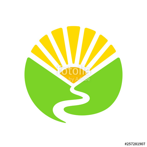 Valley And Sun Logo Stock Image And Royalty Free Vector 500x500 Valley And Sun Logo Stock Image And Royalty Free Vector