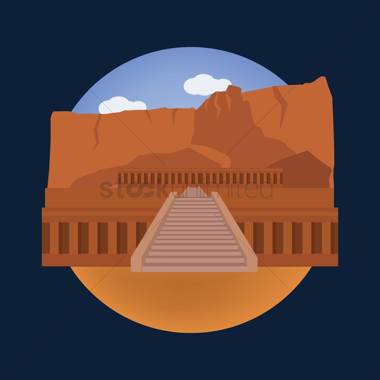 Valley Of The Kings Vector Image 1300x1300 Valley Of The Kings Vector Image
