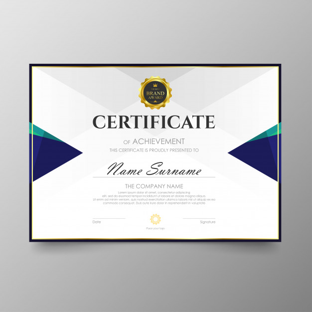 626x626 Certificate Premium Template Awards Diploma Background Vector