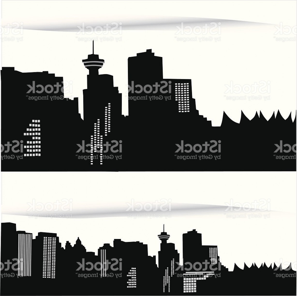 1228x1221 Vancouver Skyline Vector Silhouette Gm Createmepink