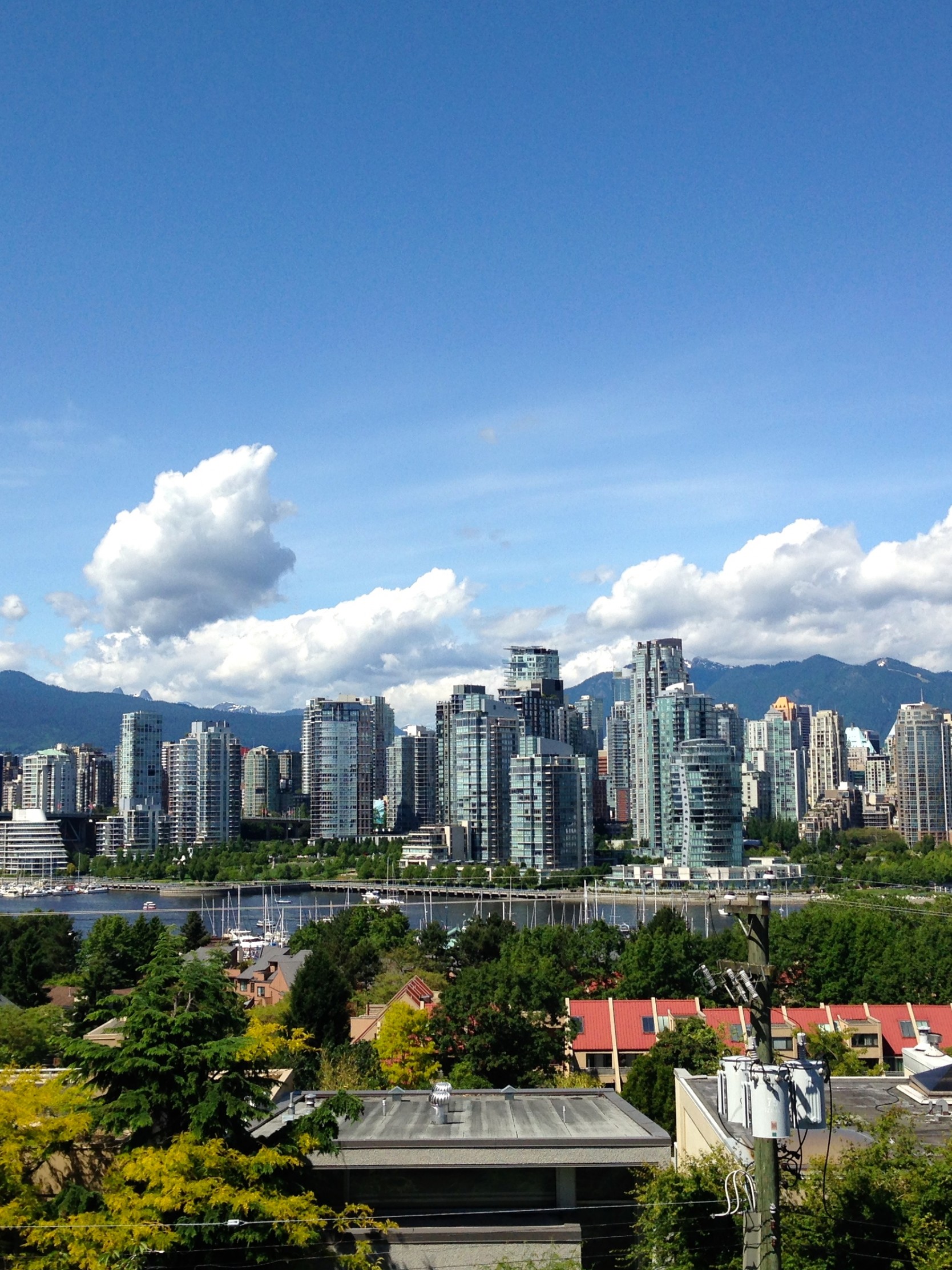 1668x2224 Download Wallpaper Vancouver Skyline Free Stock