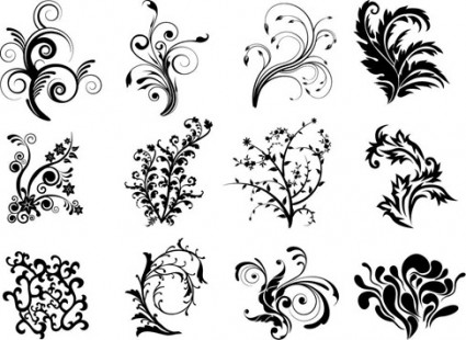 425x310 Free Vector Floral Curves Free Vectors Ui Download