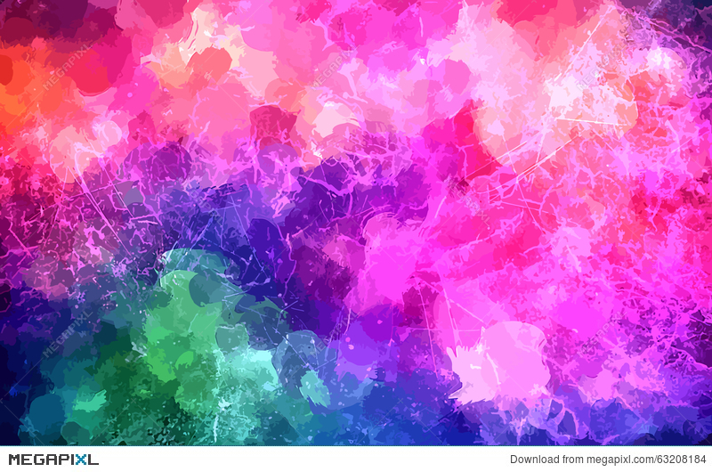 800x530 Colorful Scribble Brush Strokes Background Vector Version