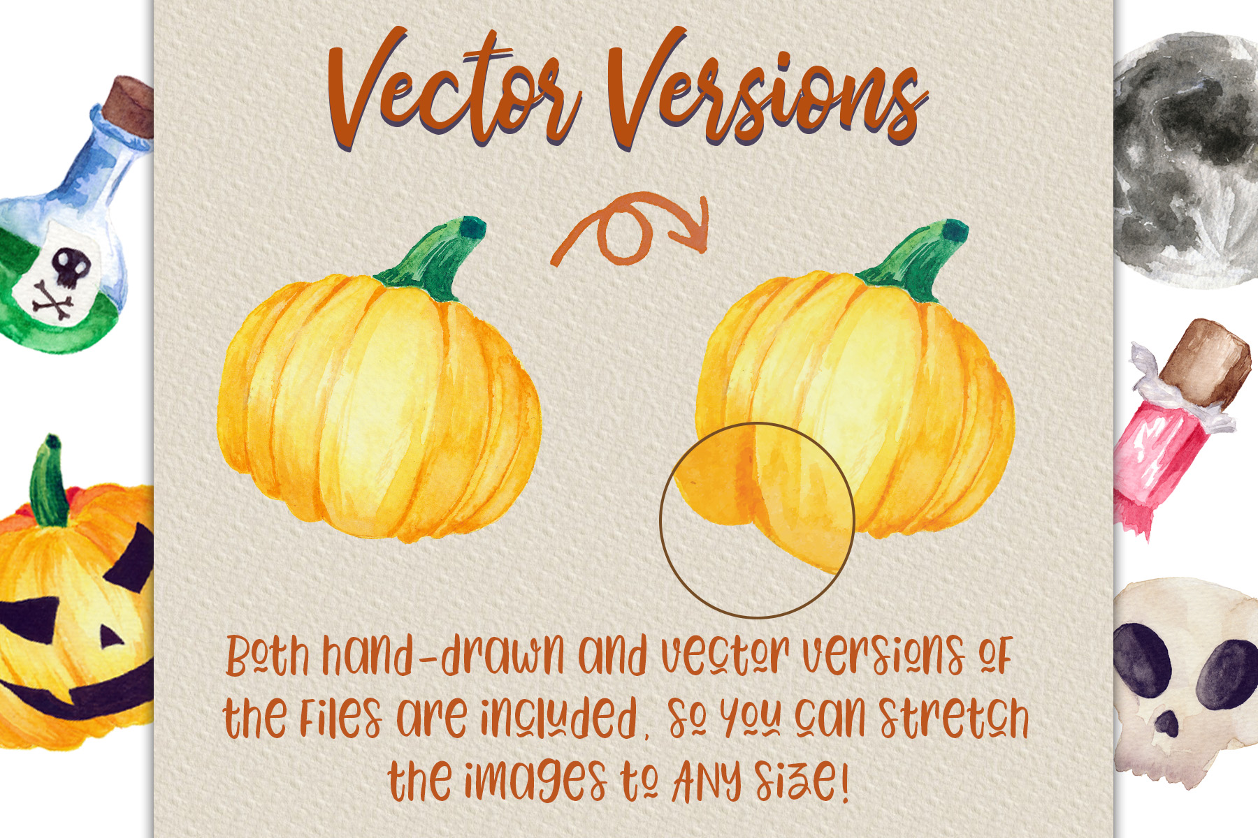 1800x1200 Halloween Watercolor Clip Art Pack! With Svgvector Versions