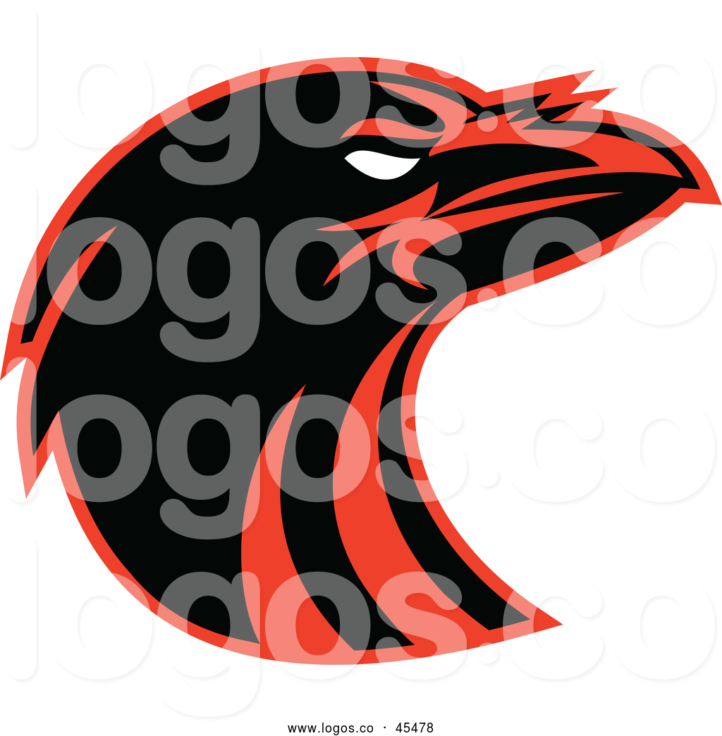 1024x1044 Vector Logo Of A Raven's Head
