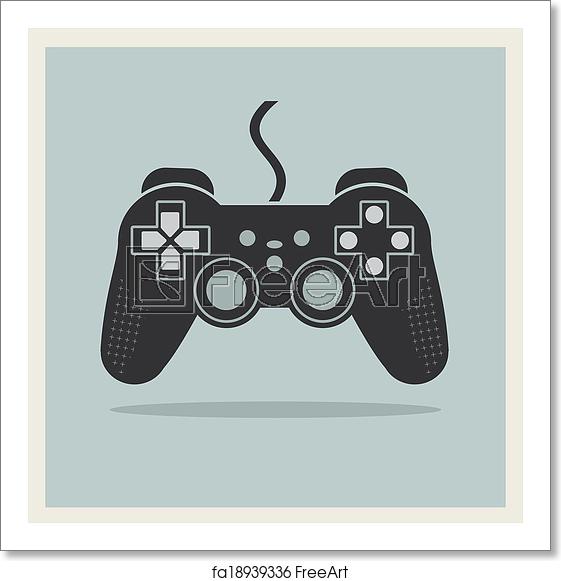 Free Art Print Of Computer Video Game Controller Joystick Vector 561x581 Free Art Print Of Computer Video Game Controller Joystick Vector
