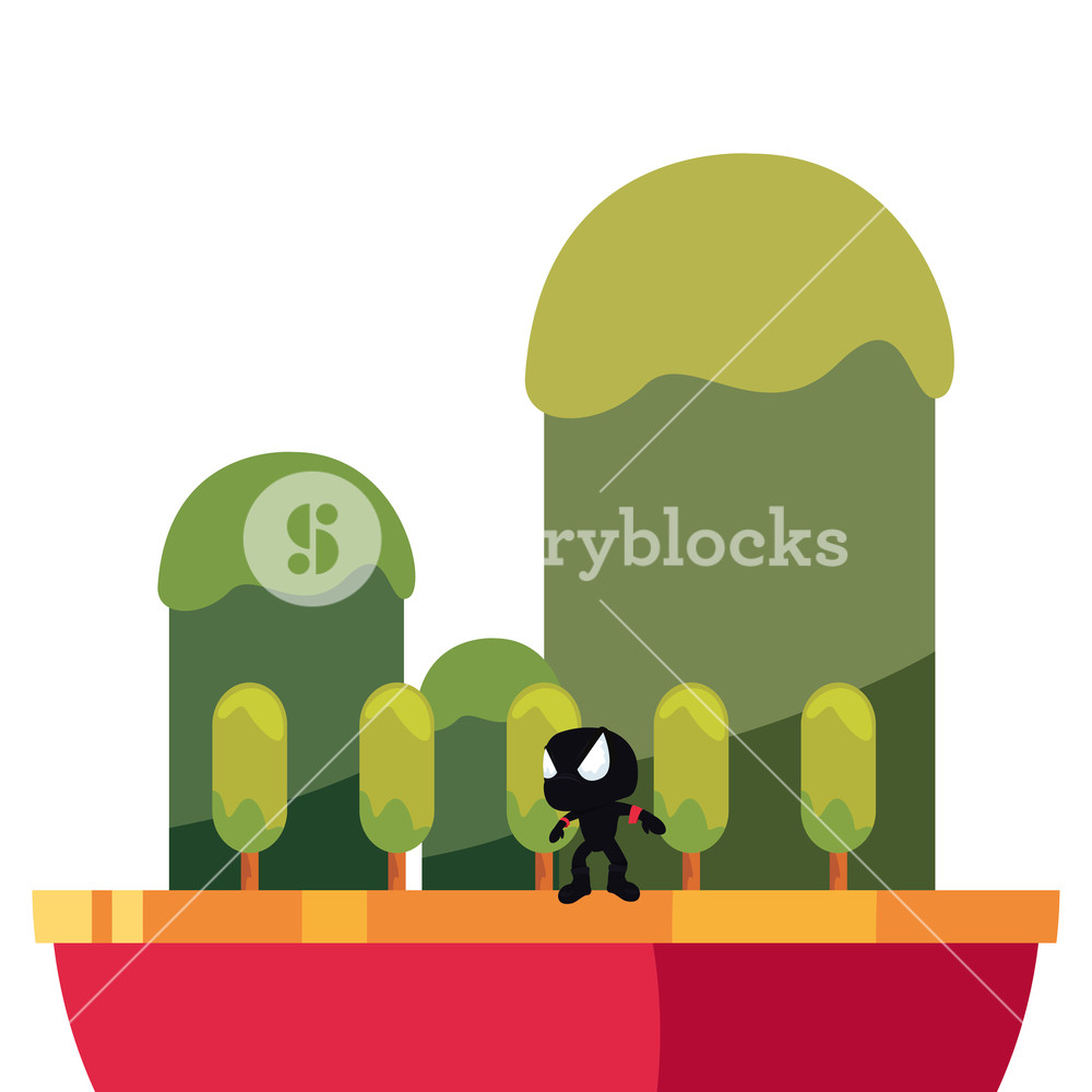 1000x1000 Villain Level Word Video Game Vector Illustration Royalty Free