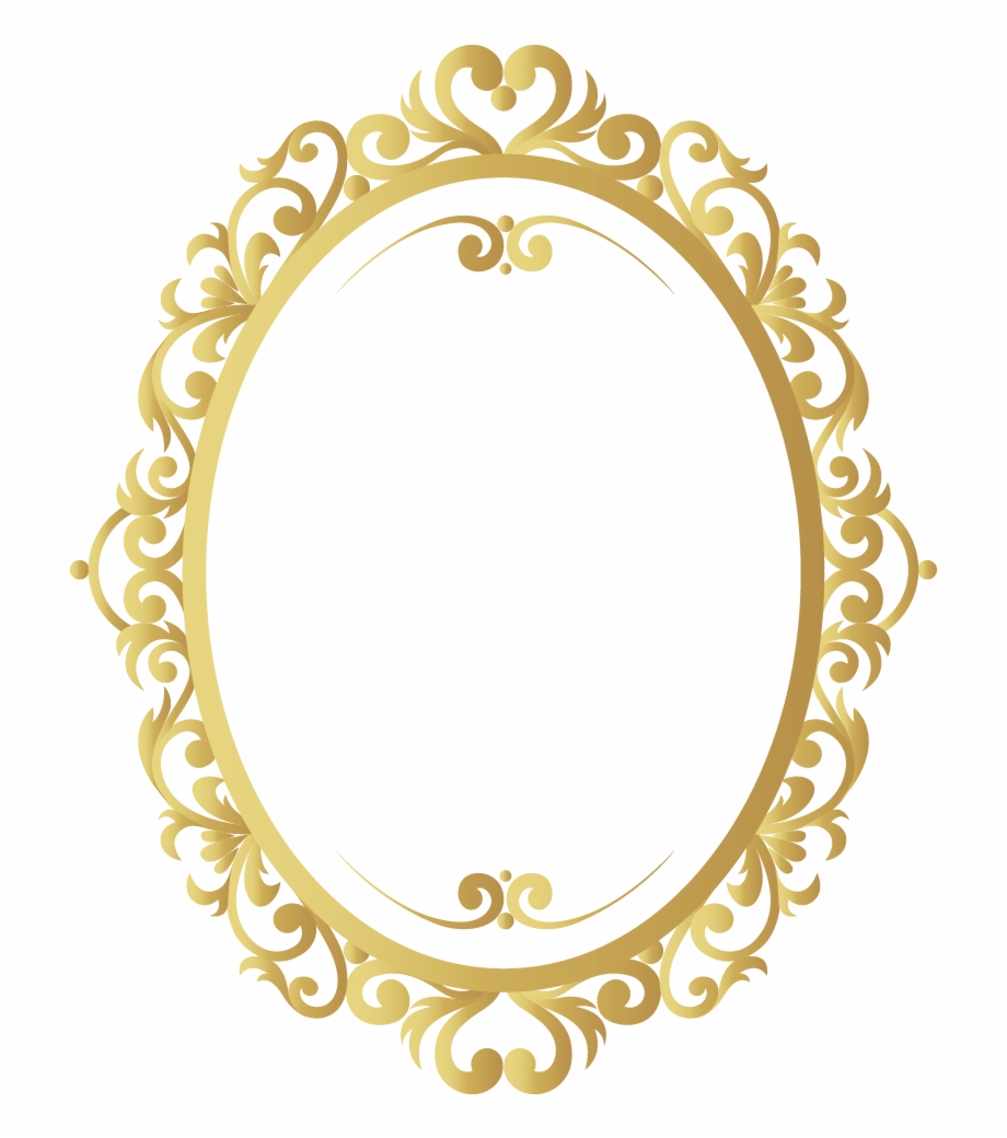 920x1040 Vector Vintage Frame Gold Pattern Border