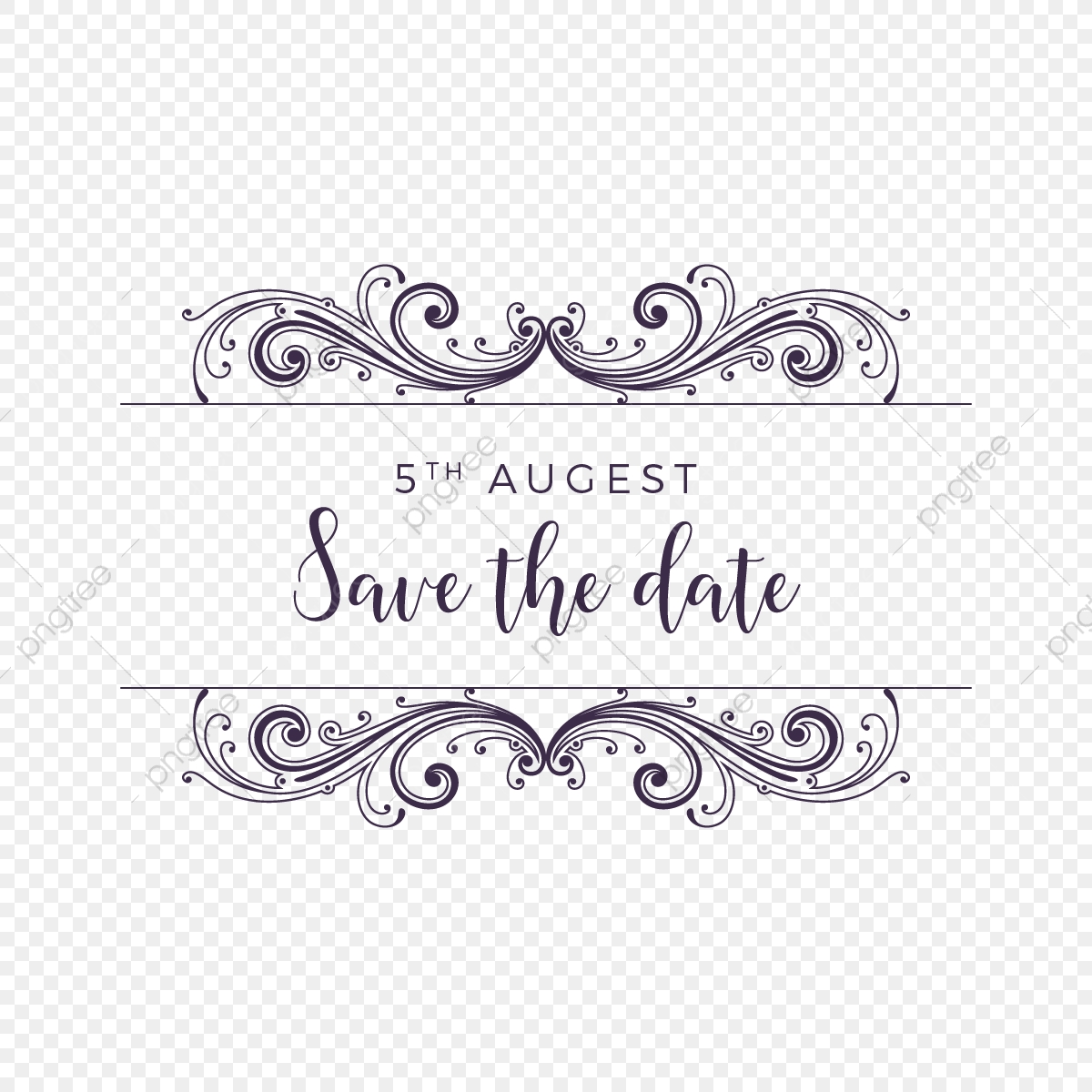 1200x1200 Vintage Style Save The Date Ornament Vector, Vintage, Abstract