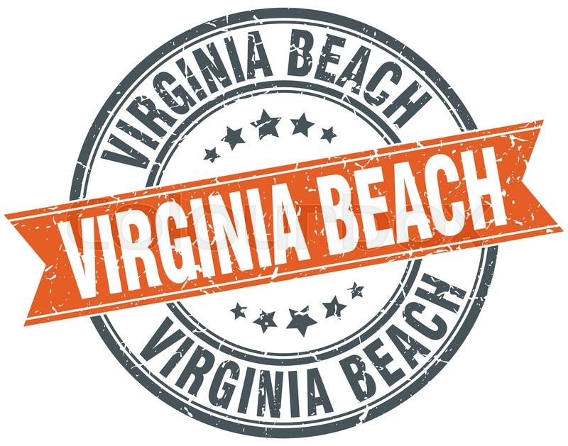 800x629 Virginia Beach Red Round Grunge Stock Vector Colourbox