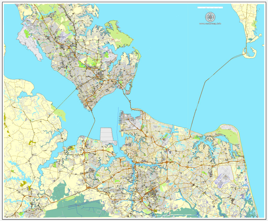 864x711 Hampton, Newport News, Norfolk, Chesapeake, Portsmouth