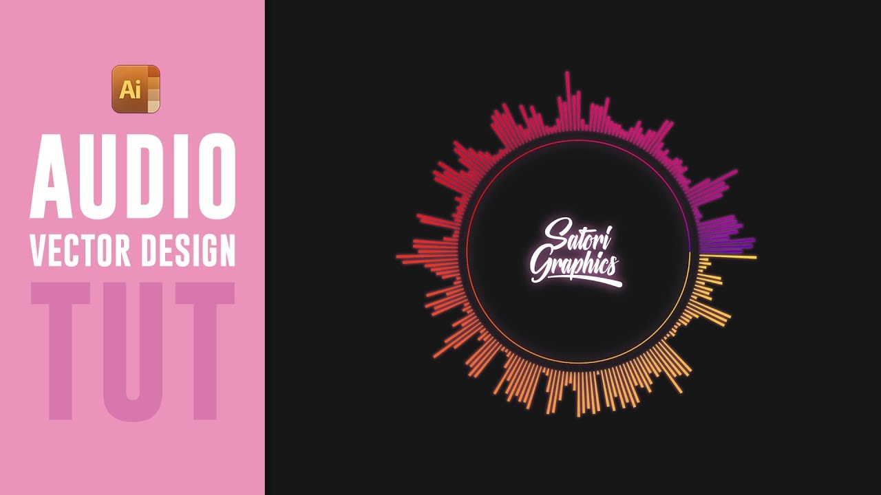 1280x720 Illustrator Awesome Audio Spectrum Illustrator Vector Tutorial