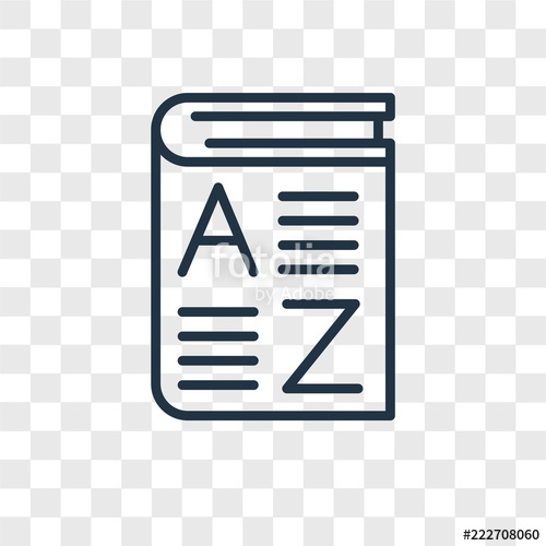 500x500 Vocabulary Icons Isolated On Transparent Background Modern