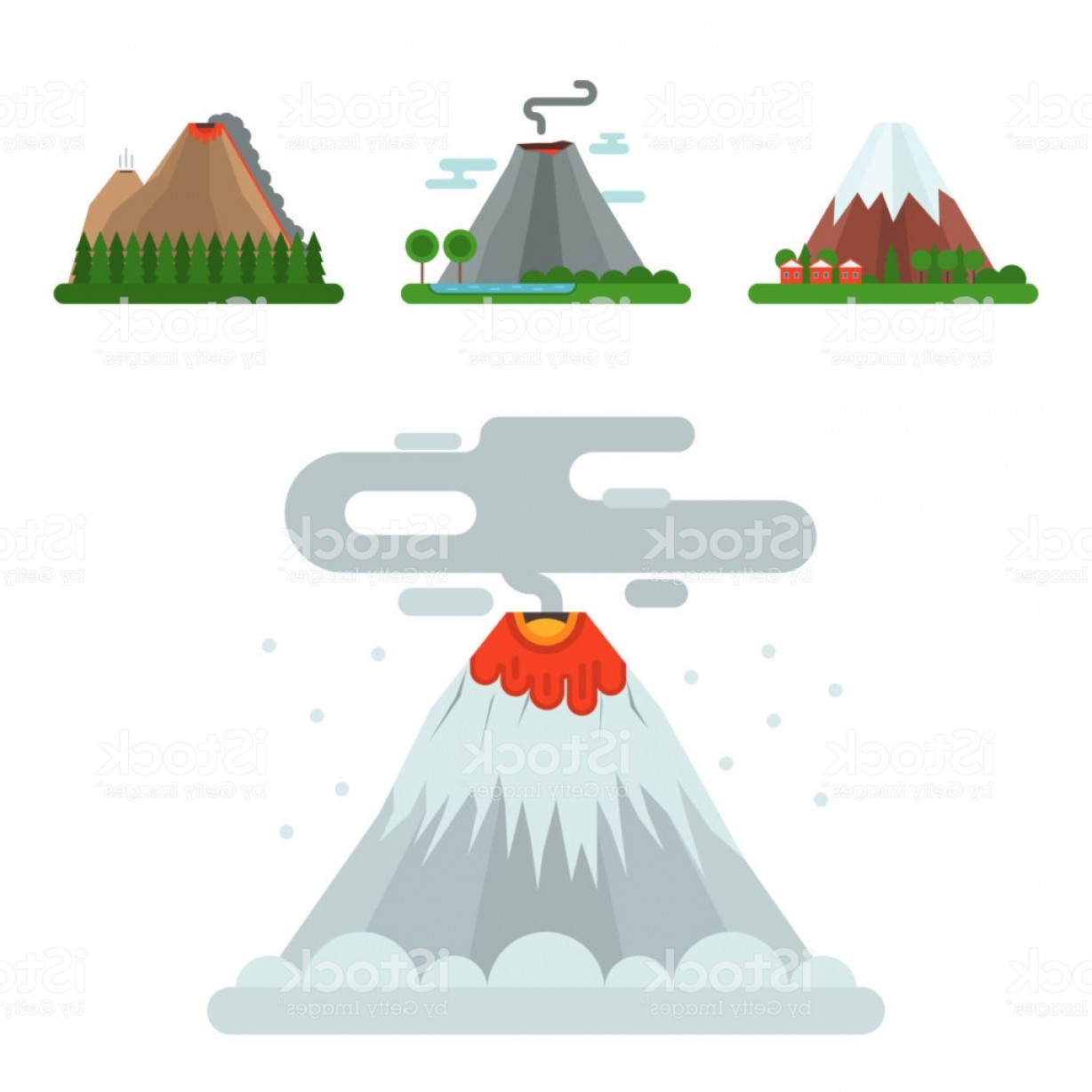 1228x1228 Volcano Vector Graphic Hoodamathrun