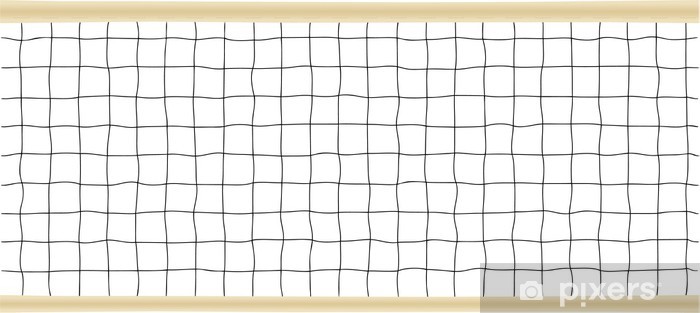 700x313 Tennis Or Volleyball Net Vector Illustration Laptop Sticker