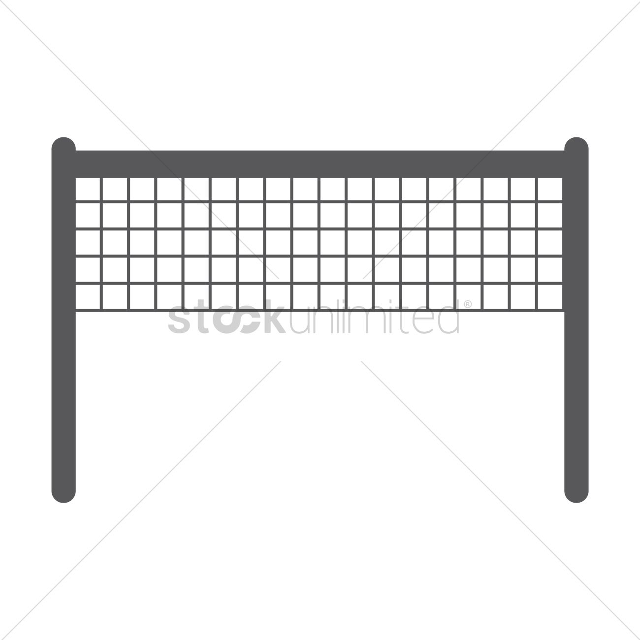 1300x1300 Volleyball Net Vector Image