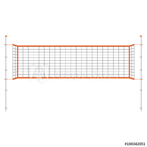 500x500 Volleyball Net Vector