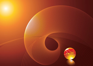 300x212 Vector Vortex Background Flames Royalty Free Stock Image