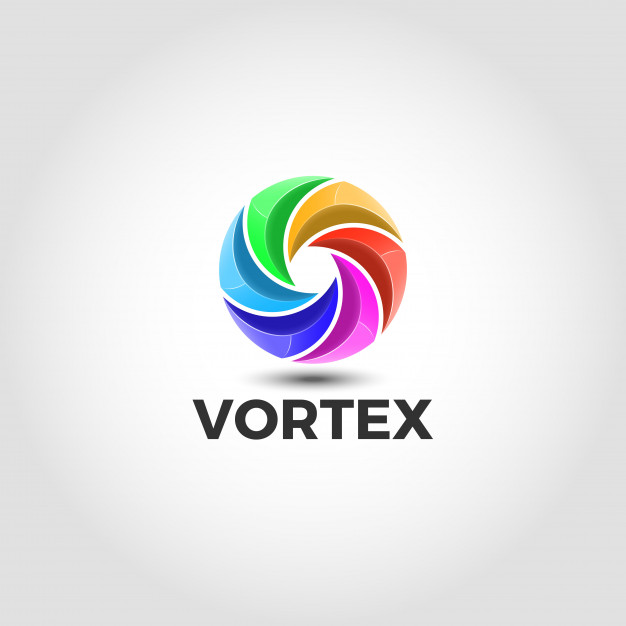 626x626 Vortex Logo With Style Vector Premium Download