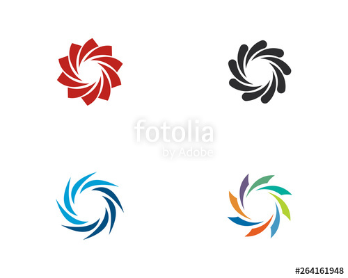500x400 Vortex Vector Illustration Icon Logo Template Design Stock Image