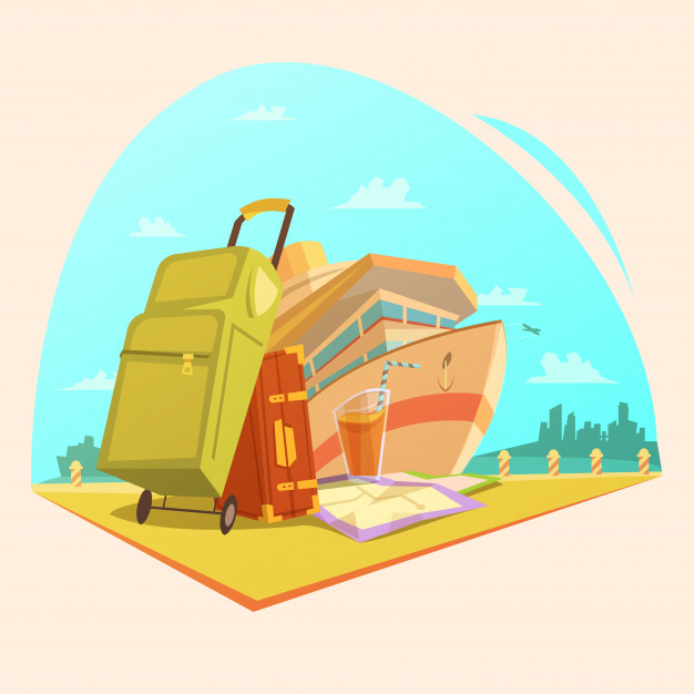 626x626 Voyage Cartoon Concept Vector Free Download