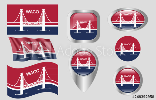 500x320 Flag Of Waco, Texas