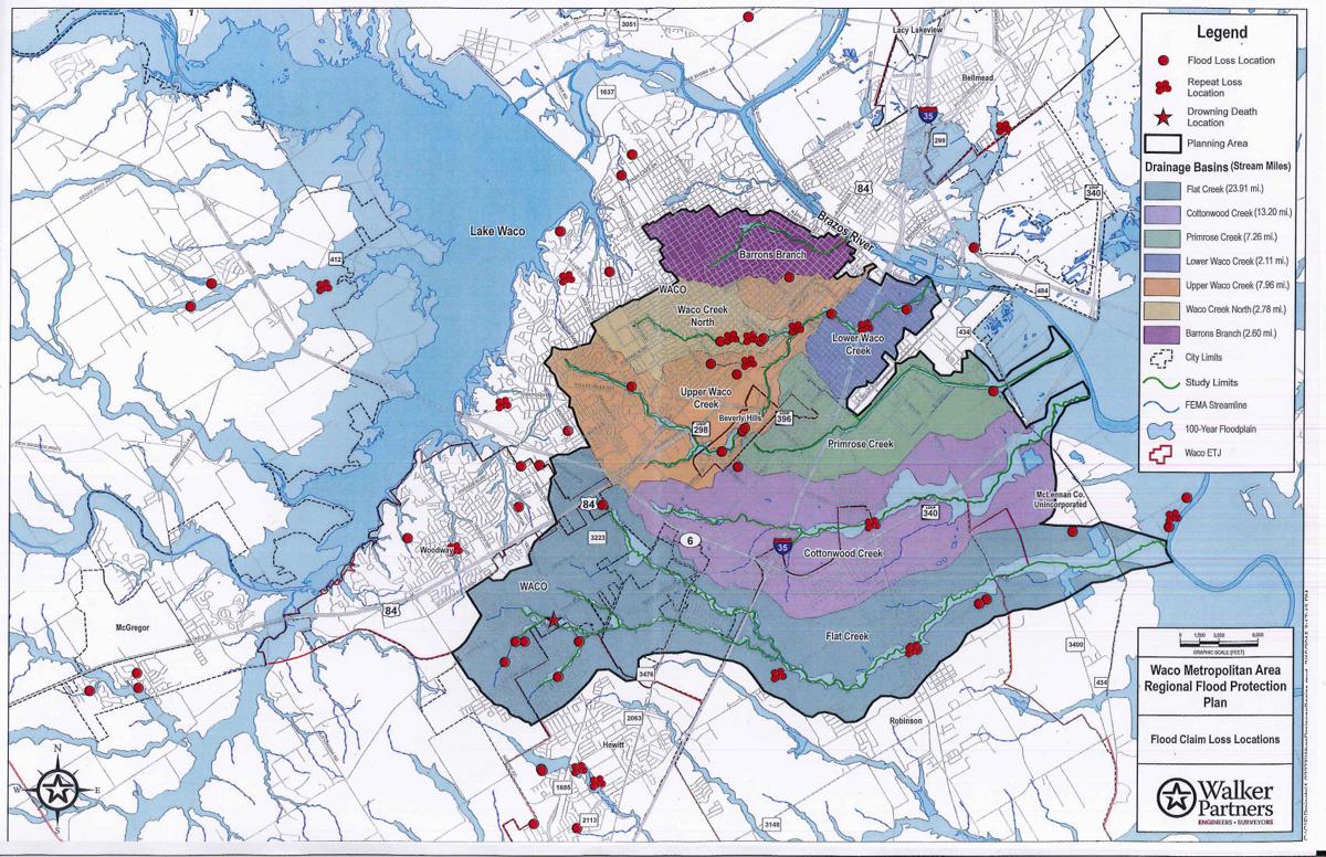 1200x776 Suddenly Waco Texas Map County Flood Wacotrib Com