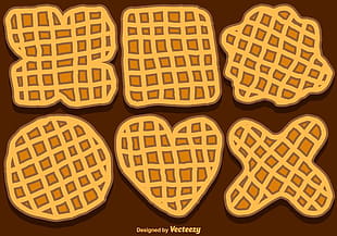 310x217 Vector Waffle Close Up Seamless Pattern Free